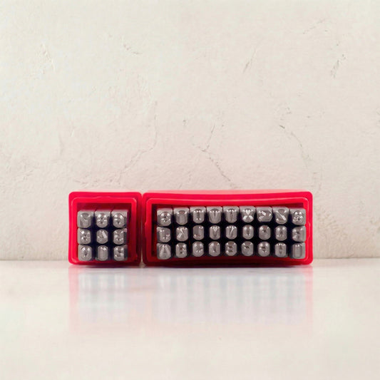 Wedge Stamp Set – Full Alphabet & Numbers (A–Z + 0–9)